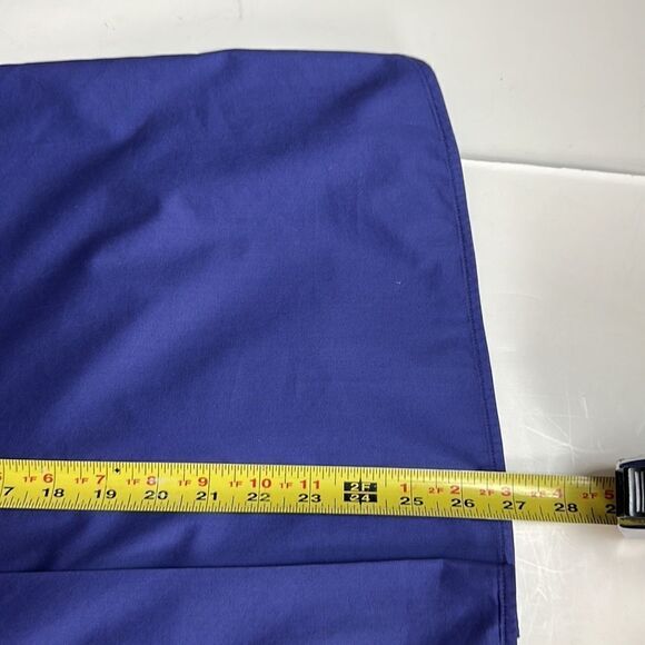 COS Royal Blue Cotton Sateen Blouse Oversized Top Smocked Bell Sleeves US 2 - Picture 13 of 16